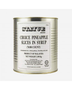 Statue Pineapple Slices in Syrup - Case