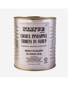 Statue Pineapple Tidbits Pizza cut - Case