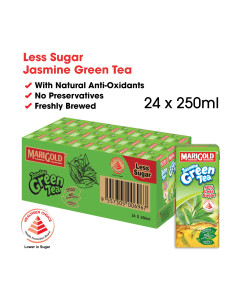 Marigold Jasmine Green Tea Drink Less Sweet - Carton