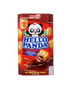 Meiji Hello Panda Biscuits With Chocolate Cream - Case