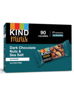 BE-KIND minis DARK CHOCOLATE NUTS & SEA SALT NUT BARS - Carton