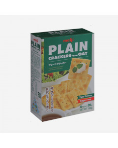 Meiji Plain Crackers W/ Oat - Case