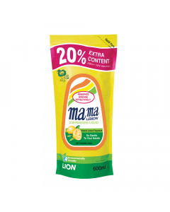 Mama Lemon Dish Washing Liquid Regular Refill - Carton