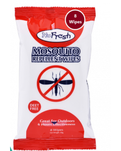 Nufresh Mosquito Repellent Wipes 1Sx8 - Carton
