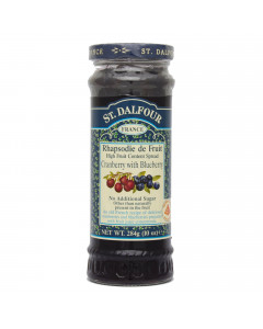 St. Dalfour Four Fruits Spread Cranberry & Blueberry - Carton