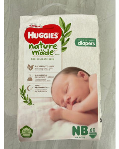 Huggies Nature Made Diaper New Born - Carton