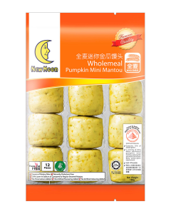 New Moon Wholemeal Pumpkin Mini Mantou 12s - Case