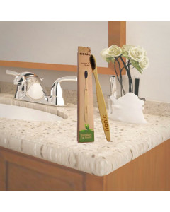 Nonic Standard Bamboo Toothbrush Soft Bristles 12s - Case