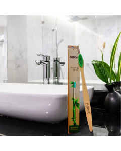 Nonic Standard Bamboo Toothbrush Medium Bristles 12s - Case