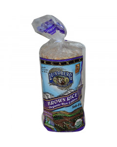 Lundberg Organic Brown Rice Cake - Carton
