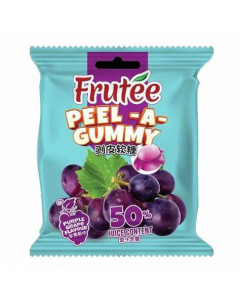 Frutee Peel-A-Gummy - Purple Grape - Carton