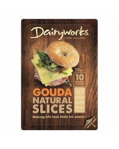 Dairyworks Gouda Natural Slices - Carton