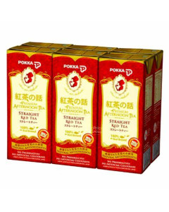 Pokka Ice Afternoon Straight Red Tea Tetrapack - Carton