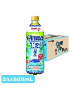 Pokka Peppermint Green Tea Pet Bottle - Carton