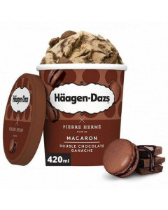 Haagen Dazs Pint Macaron Double Choc Ganache - Carton