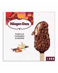 Haagen Dazs Vanilla Caramel Almond(3s x 80ml) - Carton