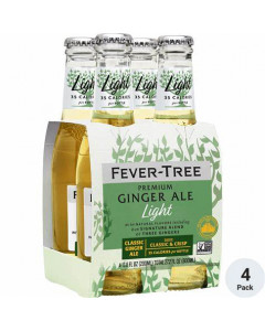 Fever-Tree Refreshing Light Ginger Ale Mixer - Carton