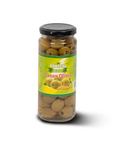 Hosen Whole Green Olives Pitted Spain - Carton
