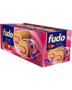 Oriental Fudo Swiss Roll Strawberry Flavour 18gx24s - Case