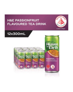 Heaven & Earth Ice Passionfruit Tea Can Drink - Case