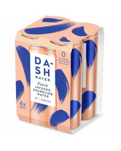 Dash Sparkling Water Peach - Carton