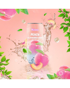 Kùwwe Peach Flavored Soda - Carton