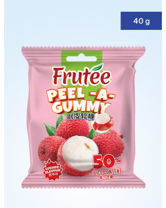 Frutee Peel-A-Gummy  - Lychee - Carton