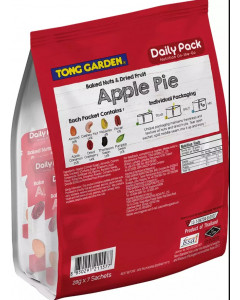 Tong Garden Daily Pack Baked Nuts &  Dried Fruit Apple Pie - Carton