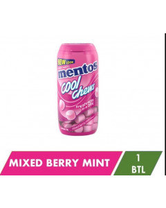Mentos Cool Chews Berry  Mint Bottle - Carton