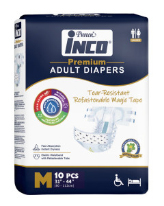 Inco Premium Adult Diapers L8+1's-Carton