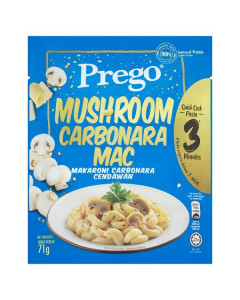 Prego Quick Cook Pasta - Mushroom Carbonara Mac - Carton (Buy 10 Cartons get FOC 1 Carton)