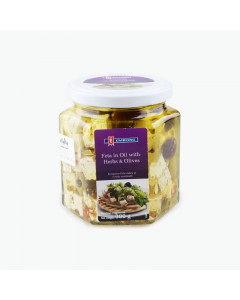 Emborg Feta in Oil with Olives and Herbs - Carton