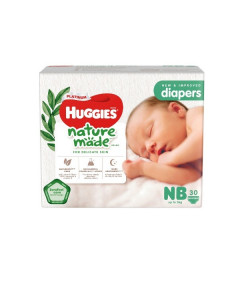 Huggies Platinum  Naturemade Diapers Newborn - Carton