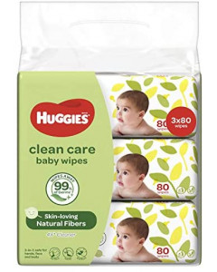 Huggies Clean Care Baby Wipes - Carton