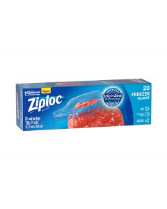 Ziploc Freezer Quart - Carton