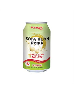 Pokka Soya Bean Tea Less Sugar Sleek Can - Carton