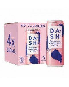 Dash Sparkling Water Raspberry - Carton