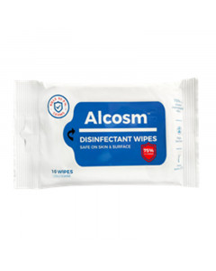 Alcosm Disinfectant Wipes 10s - Case