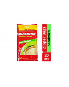 Diamond Practi-Pack Sandwich Bags 20s (14.9cm x 16.5cm)  - Carton