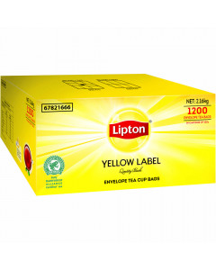 Lipton Yellow Label Enveloped Tea Bags (Room Service) - Carton