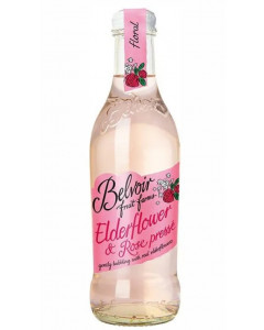 Belvoir Presse Glass Bottles - Elderflower & Rose - Carton
