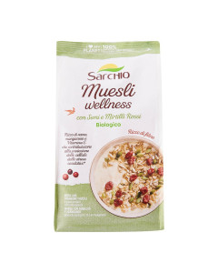 Sarchio Organic Muesli Wellness (seeds+cranberry) Gluten Free - Carton