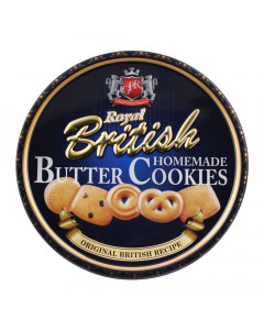  Royal British Homemade Butter Cookies, Small Tin - Carton
