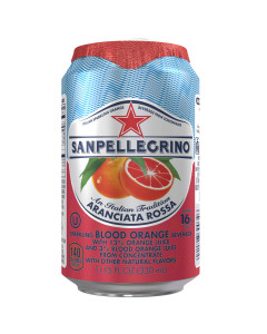 SAN PELLEGRINO ARANCIATA ROSSA SPARKLING WATER CAN - Carton