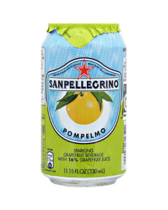 SAN PELLEGRINO POMPELMO SPARKLING WATER CAN - Carton