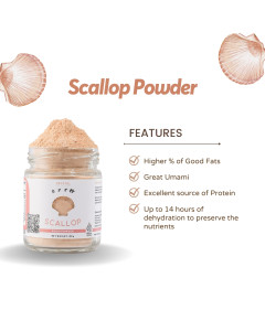 Crystal of the Sea - SFA Certified Scallop Powder 20gm - Carton