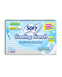 Sofy Cooling Fresh Day Reg Liner 15.5cm (Minty Cool) - Carton