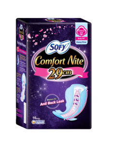 Sofy Comfort  Night Slim Wing 29cm 16's (Body Fit) - Carton