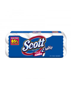 Scott 2-Ply Extra Toilet Rolls Jumbo Pack 10 x 300's - Carton
