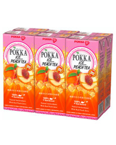 Pokka Ice Peach Tea Tetrapack - Carton